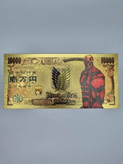 BILLETE DORADO TITANES - ATTACK ON TITAN