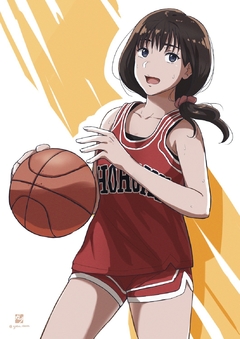 ILUSTRACION AKAGI HARUKO - SLAM DUNK