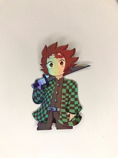 STICKERS HOLOGRAFICOS DEMON SLAYER POR KAICHAN ART - Capitán Barato