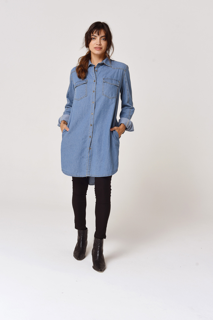 Camisa de jeans para mujer hotsell