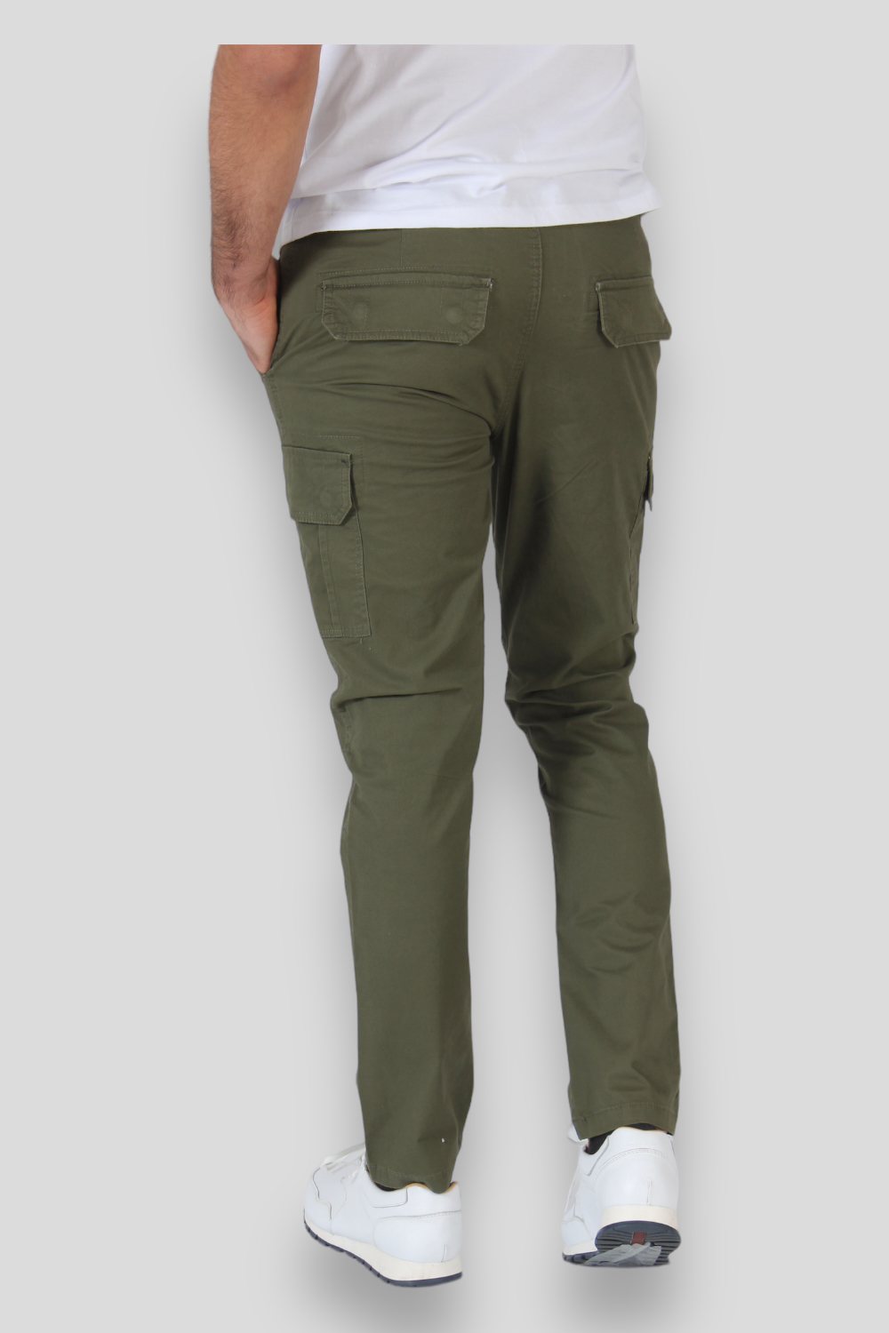 Pantalon Cargo Hombre Gabardina Elastizado Importado