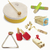 KIT LA ORQUESTA Pequeña Percusión 7 elementos - instrumentos para manos peques