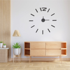 Reloj de pared 3D en madera Modelo- 12 Rect