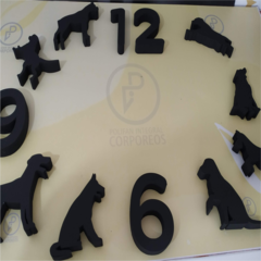 Reloj de pared 3D en madera Modelo- Perros - comprar online