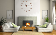 Reloj de pared 3D Madera Modelo-NL Minimalista - comprar online