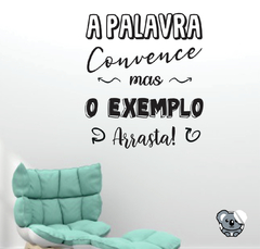 Adesivo de Parede Frases Motivacionais -A Palavra Convence