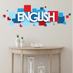 Adesivo Decorativo para Escola de Inglês English