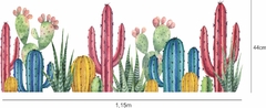 Adesivo de Parede Cactus Coloridos Boho - comprar online