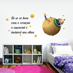 Adesivo de Parede Pequeno Principe e Frase