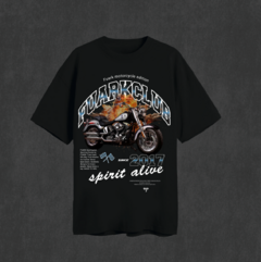 (ESTAMPA FRONTAL) REMERA OVERSIZE PREMIUM MOTORCYCLE BLACK - comprar online