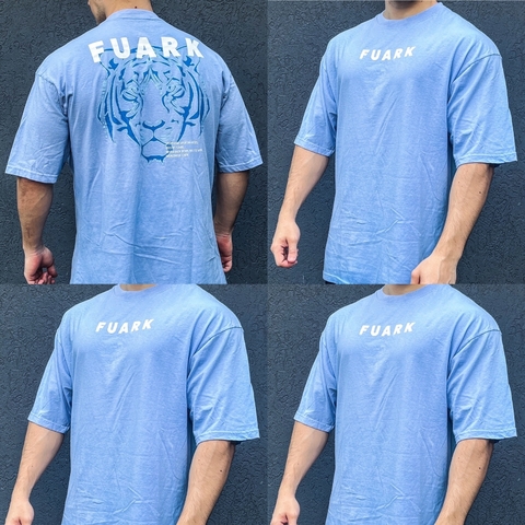 REMERA OVERSIZE TIGER LIGHTBLUE