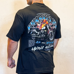 REMERA OVERSIZE PREMIUM MOTORCYCLE BLACK - tienda online