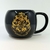 Taza Esfera Negra Howgarts Dorado