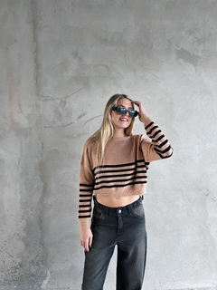 Image of Sweater Stripes Camel