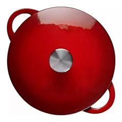 Set Rojo 24 Olla + Sartén de Hierro Esmaltado con funda silicona - comprar online