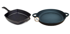 Set Grill SARTEN + PAELLERA con asas hierro fundido