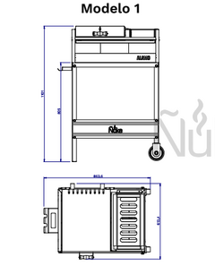Parrilla Móvil Ñuke ALAMO 75