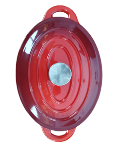 Set Rojo CEG Olla Oval + Sartén de Hierro Esmaltado - comprar online
