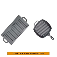 Set Grill Sartén + Plancha Reversible