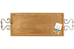 Tabla Artesanal CON PINZA de Madera Recuperada 66x22 - comprar online