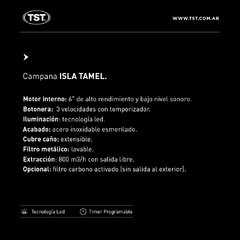 Campana Isla Tamel de TST 90 A 3V - Loderaggio