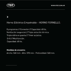 Horno Eléctrico Fornello de TST - tienda online