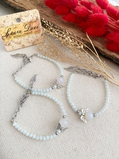 pulsera Gabriel angelito agata blanca - comprar online