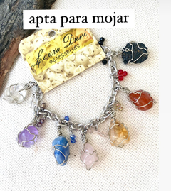 Pulsera "obra de arte" 7 chakras cristalitos