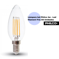 Lámpara Led Fria Philco 4w X9 Unidades