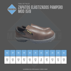 Zapatos Elastizados Tipo Pancha Cuero Pampero 1519 - comprar online