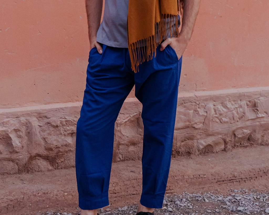 Pantalon azul francia sale