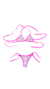 Set 3 partes bikini girly EMMA en internet