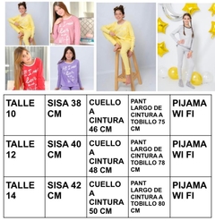 Pijama wifi talle 10 - tienda online