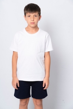 Remera blanca de algodon hotsell