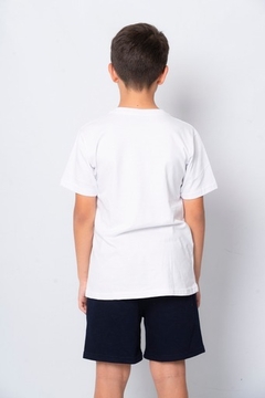 Remera blanca de algodón - comprar online