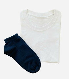 Remera blanca de algodón - tienda online