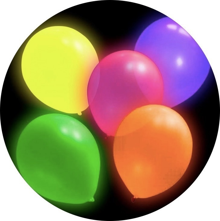 Pack de globos de látex con helio