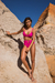 BIQUINI HOT PANT CINTO PINK MAGENTA - MYKAELLA FÓRNEAS STORE