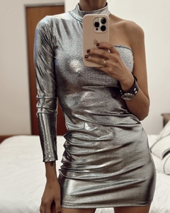 vestido plata - comprar online