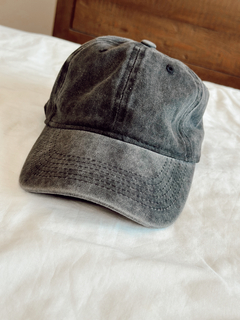 gorra jeans negra