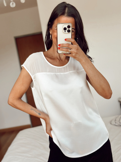 blusa transparente