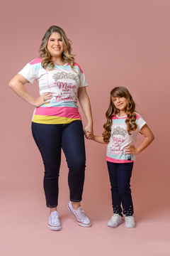 T-shirt Mãe você é minha rainha 2263437/2363085 - Jacris Kids | Transformando Sonhos em Moda