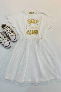 Vestido Self Club 2253130 Off White