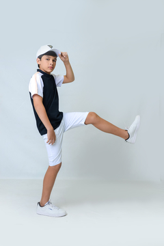 Camisa Gola Padre 1263523 Preta - Jacris Kids | Transformando Sonhos em Moda