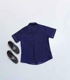 Camisa Social Azul 1262173 Azul Escuro. - loja online