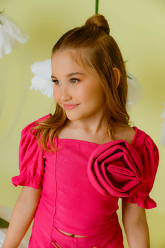 Conjunto Flor Regia 2212347 Pink. - Jacris Kids | Transformando Sonhos em Moda