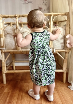 VESTIDO LEOPARD FLUO - Funky Monkeys Babies