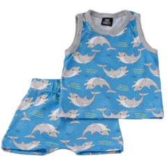 CONJUNTO PIJAMA BEBE DELFINES