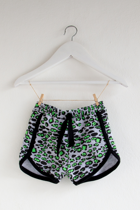 SHORT LEOPARD FLUO