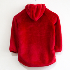 CAMPERA PIEL CORAL FLEECE ROJA - comprar online